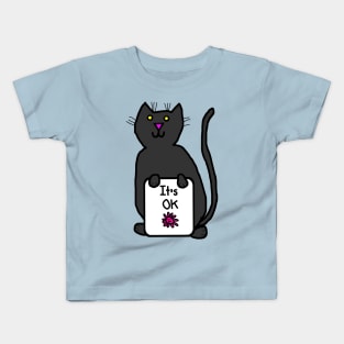 Cat says Its OK Kindness Quote Kids T-Shirt